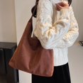 thumbnail image 2 of Women Suede Shoulder Bag Fall Winter Fashion Crossbody Purse Handbag Tote, 2 of 6