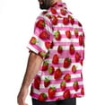Big and Tall Hawaiian Shirts for Men Women，Fruit Strawberries Tropical