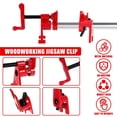 thumbnail image 3 of 2PCS/Set 3/4" Wood Gluing Pipe Clamp, Adjustable Heavy Duty Cast Iron Quick Release Pipe Clamps For Woodworking Home Improvement ,Easy to Use, 3 of 6