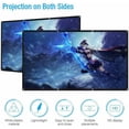 thumbnail image 2 of Natural Polyester Fabric Portable Projection Screen, High-Quality Materials For Home Theater, Foldable Anti-Crease, Easy Install With Mucilage Glue Hook, Supports Hd 4K With, 2 of 5