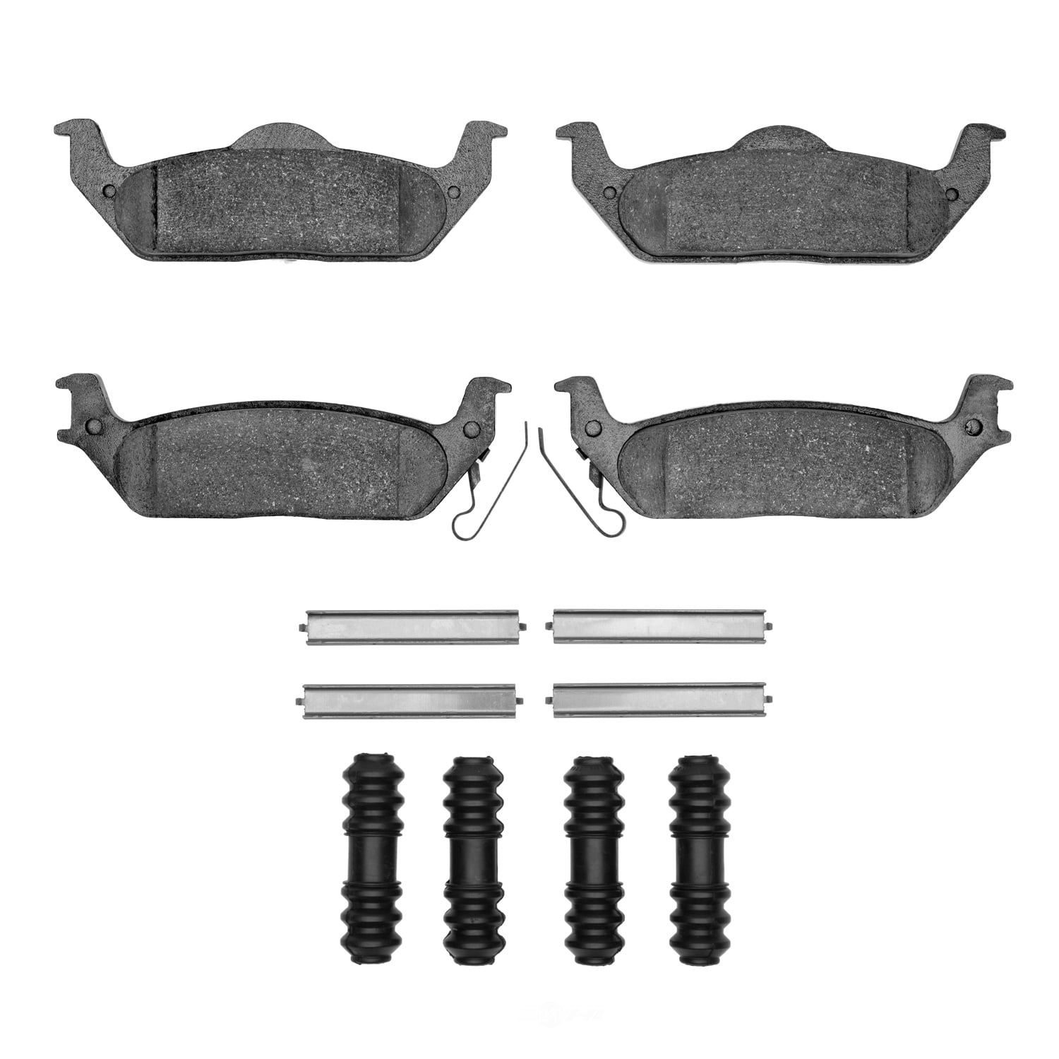Dynamic Friction Company 1552-1012-01 DFC 5000 Advanced Brake Pads - Ceramic and Hardware Kit - OE
