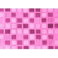 thumbnail image 1 of Ahgly Company Indoor Rectangle Checkered Pink Modern Area Rugs, 3' x 5', 1 of 4
