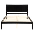thumbnail image 4 of Full Size Bed,Platform Bed Frame with Headboard , Wood Slat Support, Strong Wooden Slats Bed Frame, Espresso, 4 of 8