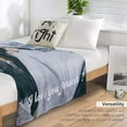 thumbnail image 6 of Fathers Day Personalised Gifts from Daughter Son-Custom Blanket with Photo Text-Customised Blankets-Multiple Colors Sizes Soft Flannel Blankets-Gifts for Dad Mum Grandma Grandfather, 6 of 6