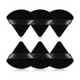 thumbnail image 1 of 6pcs Triangular Powder Puff Face Soft Velour Makeup Puff for Loose Powder Body Powder Makeup Sponge for Contouring Wet Dry Foundation Blender Sponge Beauty Makeup Tool. (Black), 1 of 5