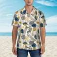 thumbnail image 4 of Balery Hawaiian Style Print Men's Hawaiian Shirts Short Sleeve Beach Shirt Relaxed Fit Vacation Button Down Shirts-X-Large, 4 of 9