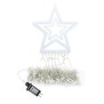 thumbnail image 1 of CNKOO Christmas Decor LEDs Christmas Waterfall Star String Lights for Garden Yard (EU-Colored light), 1 of 10