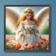 thumbnail image 3 of Pintura de diamante 5D DIY, taladro redondo completo, Kit de mujer Ángel, decoración del hogar, 30x30cm, 3 of 9