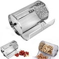 thumbnail image 2 of AOOOWER Rotating Grill Roaster Drum Rotarys Baking Cage for Peanut Dried Nut Coffee Bean Air Fryer Oven BBQ Grill Accessory, 2 of 6