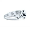 thumbnail image 2 of Double Infinity Knot New Style Mittal Promise Band Ring Ring 925 Sterling Silver Size 4, 2 of 5