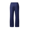 thumbnail image 5 of High Waisted Sweatpants for Women Wide Leg Baggy Pants with Pockets Drawstring Lounge Casual Wear 2026 Navy M, 5 of 5