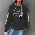 thumbnail image 2 of QASIEATN Hoodies for Graceful Women Fashion, Hoodies Solid Color Casual Fall Hooded Pullover Hoodie Basic Sweatshirts Womans Fashion Blouse Clothes, Womens Fall Tops, 2 of 5