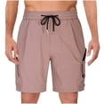 thumbnail image 1 of Fiudx Pantalone Cortos para Hombre, Transpirables, Informales, con Cintura Elástica, para Senderismo y Viajes, para Un Estilo de Vida Activo y con Tejido Suave., 1 of 6
