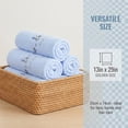 thumbnail image 6 of REGALWOVEN Pure Cotton Embroidered Floral Hand Towels for Bathroom, 2 Pack Soft Absorbent Decorative Towels for Home Decor Blue 29" x 13", 6 of 6