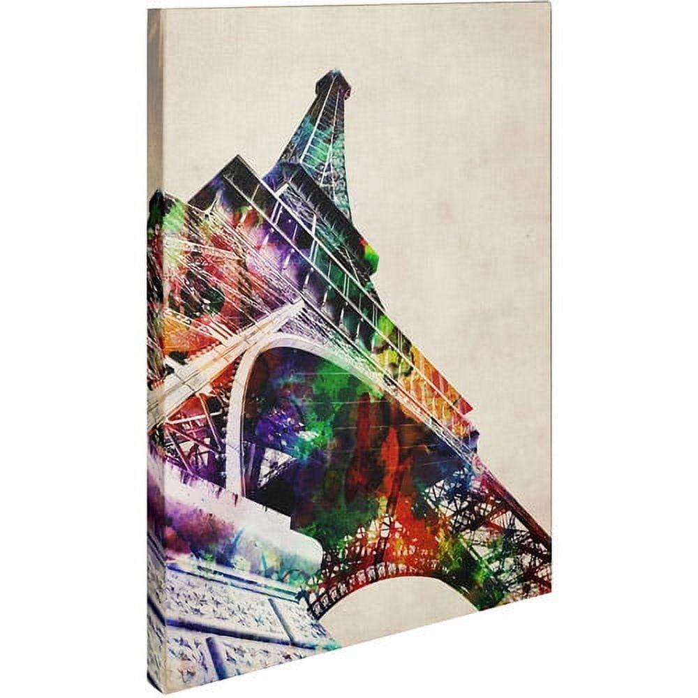 Trademark Art 'Eiffel Tower' Canvas Art by Michael Tompsett