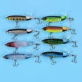 thumbnail image 3 of 8pcs Whopper Plopper 11cm 15g Floating Popper Fishing Lure Artificial Hard Bait Wobbler Rotating Ta, 3 of 5