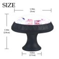 thumbnail image 4 of 4 Pcs Love Pink Knobs for Kitchen Cabinet Cupboard Dresser Bookcase Drawer Pulls Handles Round Home Decor, 4 of 7