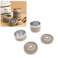 thumbnail image 2 of Microwave safe Insulated Lunch Container 304 Stainless Steel Sealed Multifunction Portable Round Thermal Bento Box with Thermal Bag Deep Coffee Color 2Pcs, 2 of 5