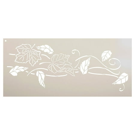 - Blowing Leaves Stencil by StudioR12 | Reusable Mylar Template | Autumn Style - Use to Paint Wood Signs - Wall Art - Pallets - DIY Fall Home Decor - Select Size (30