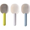 thumbnail image 1 of Cuchara de comida para mascotas Clipable para almacenamiento de alimentos para perros y gatos, plástico sin BPA, cuchara de dos usos ([paquete de 3]-azul+amarillo+gris), 1 of 5