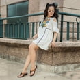 thumbnail image 2 of Aerosoft - Paradigm Trendy Thong Summer Comfy Floral Footbed Flip Flops for Women, 2 of 7