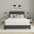 thumbnail image 3 of Willow Nailhead Trim Upholstered Full Bed, Charcoal, 3 of 17
