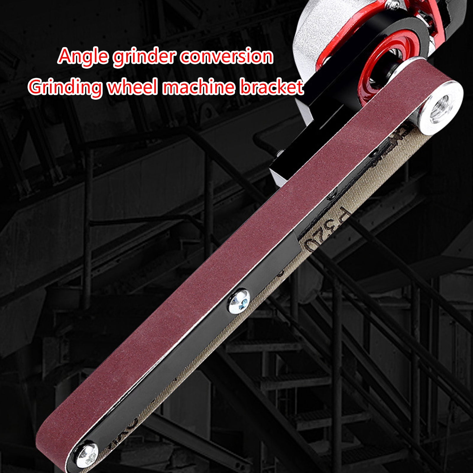 Electric 100 Angles Grinder to Electric Sand Belt Machine Converter Belt Grinder Fine Sand and Trimming
