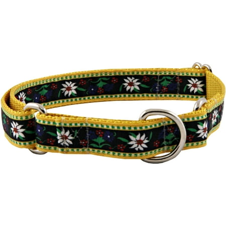 Designer Martingale Collars - Country Brook Design® Edelweiss Designer Ribbon Martingale Dog Collar
