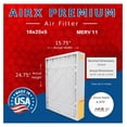 thumbnail image 2 of WICKED CLEAN AIR. 16x25x5 Air Filter MERV 11 Compatible with FILXXCAR0016 Furnace Filter 2 Pack, 2 of 4
