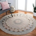 thumbnail image 2 of SAFAVIEH Cape Cod Salim Geometric Polyester Area Rug, Yellow/Pink, 4' x 4' Round, 2 of 7