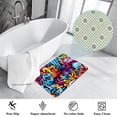thumbnail image 3 of Graffiti Polyester Non-Slip Machine Washable Chair Mats Floor Mat Area Rug Set, 3 of 6