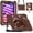 Chocolate, variant on Case for iPad Mini 7 2024 (A17 Pro) / Mini 6 Case 8.3 inch 2021 with Pencil Holder/360 Rotate Stand/Shoulder Strap, Shockproof Cover iPad Mini 7th/6th Generation