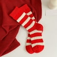 thumbnail image 1 of Dyfzdhu Autumn Winter Socks For Women Cute Pattern Thickened Thermal Mid Tube Socks Thermal Crew Socks Christmas Gift, 1 of 6