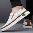 thumbnail image 3 of Men's Solid Color Slip On Loafer Shoes,  Walking Shoes for Men's Outdoor Activities Comfy Non Slip Casual Durable, 3 of 9