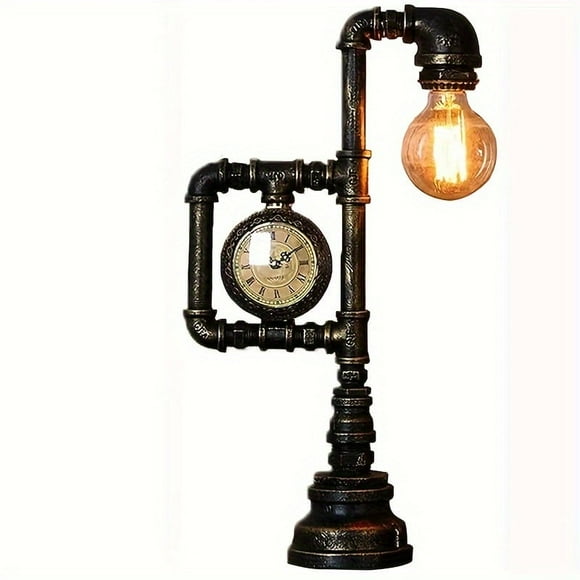 5pcs Steampunk Tube Table Lamp - Industrial Style Retro Robot Decorative Lamp with Ambient Sense for Bedroom, Bar, Restaurant, Cafe, Study Room and Home Decoration