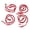 Red, variant on Rupoun 4 Pcs Kayak Paddle Rope Super Stretchy Anti Lost Portable Nylon Canoe Paddle Leash for Drifting Surfing Red Secure Accessories for Boat Boarding