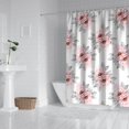 thumbnail image 2 of Pioneer Flower Floral Print Pattern Shower Curtain 84"x72", Bathroom Decorative Shower Curtain Set with 12 Hooks, Waterproof Washable, 2 of 6