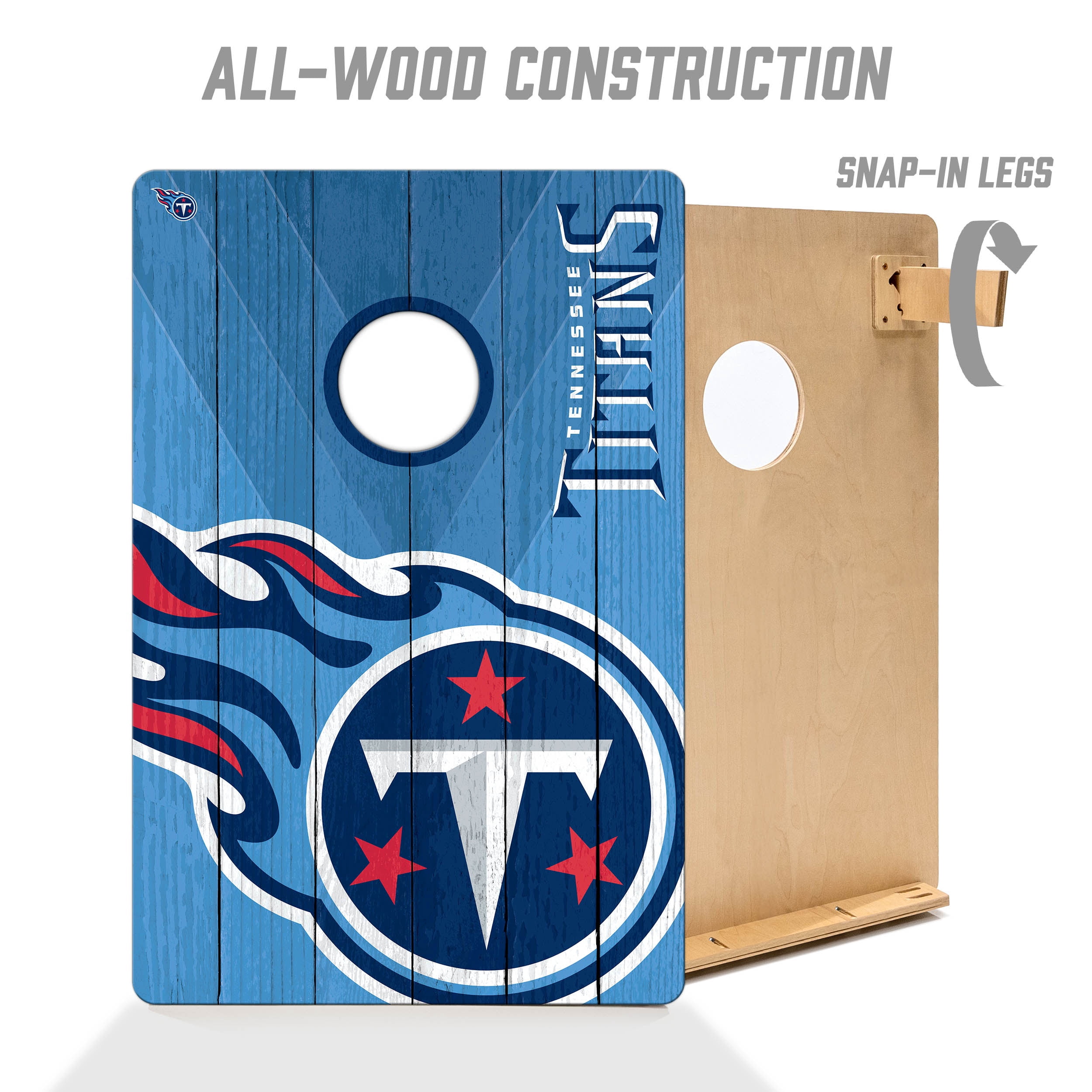 YouTheFan NFL Tennessee Titans 2' x 3' Cornhole Game No Bags