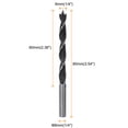 thumbnail image 2 of 20packs Brad Point Drill Bits 6mm Dia #45 Steel Round Shank Wood Drilling Bit, 2 of 6