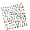thumbnail image 2 of Accesorios para colgantes DIY de aleación de plata oscura para hacer pulseras y joyas a mano (100 piezas), 2 of 14