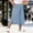 Light Blue plus size capri pants with pockets a1, variant on Cagogo Women Plus Size Wide Leg Elastic Waist Skirt Shorts with Pockets Casual Loose Capri Pants for Summer Workout Beach Lounge Lounge Travel Shorts, Army Green 2XL