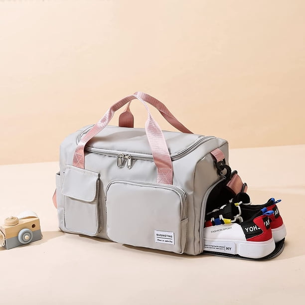 Sac De Sport Fille Avec Compartiment Chaussures Et Poche Humide – Voyage, Piscine, Danse, Gymnastique