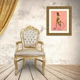 thumbnail image 3 of Fab Funky 26x32 Gold Ornate Wood Framed with Double Matting Museum Art Print Titled - Greyhound on Black Penny Farthing, 3 of 4