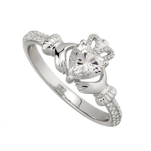 Details about   Claddagh Ring In Sterling Silver
