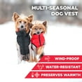 thumbnail image 6 of AiryVest Lightweight Reversible Winter Dog Coat - Warm Dog Jacket - Water Resistant Windproof - Insulated Dog Apparel for Small, Medium & Large Dogs - Comfortable Dog Puffer Vest - Red/Black, 6 of 6