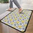 thumbnail image 4 of Yellow Lemon Fruit Slices White Pattern Door Rugs,Washable Non Slip Door Mats Indoor,Decorative Door Mats,Entry Mat Indoor for Entrance,Bedroom,Kitchen,Bathroom,30"x17", 4 of 6