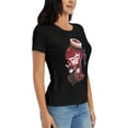 thumbnail image 3 of Shadow Milk Cookie Ladies Summer Print Fashion T-Shirt, 3 of 7
