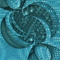 thumbnail image 1 of Ahgly Company Machine Washable Indoor Square Transitional Dark Turquoise Green Area Rugs, 5' Square, 1 of 7