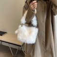 thumbnail image 4 of Bolso Bolso de mano de felpa Otoño/Invierno Cubo suave, 4 of 6
