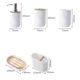 thumbnail image 2 of Juego de baño de bambú, 10 Uds., escobilla de baño H, cepillo de dientes, dispensador de vidrio, plato de baño, 2 of 5